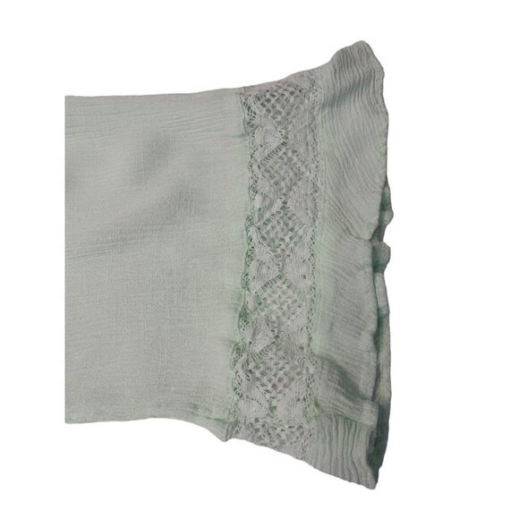 American Rag Women's Kimono Sleeve Peasant Top Opal Blue Size Medium - Picture 3 of 7